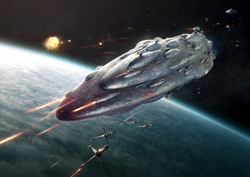 Illustration for article titled Star Wars Space Battle Has No Chill